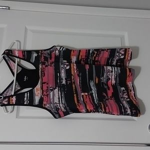 Hyba multi colored racer back tank top